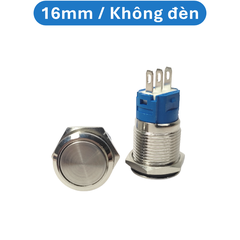 Nút nhấn chống nước đầu bằng ( Nhấn Giữ - Khóa ) lỗ khoét 12mm/16mm/19mm/22mm