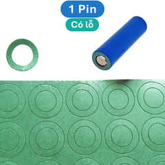 (50 miếng) giấy dán cách điện, cách nhiệt đầu pin 18650