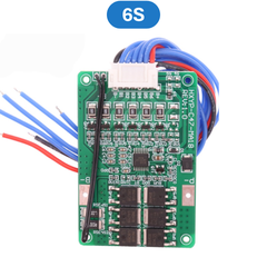 Mạch sạc bảo vệ pin lithium 4S/5S/6S/7S MA18 dòng xả 18A cổng ra dây có tản nhiệt