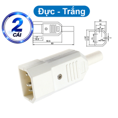 Đầu nối nguồn AC tải 10A vặn vít dây chịu tải tốt cho máy móc thiết bị điện