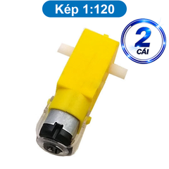 Động cơ giảm tốc chuyên gắn bánh xe DIY, hai màu sắc vàng / xanh