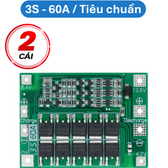 Mạch sạc bảo vệ pin Lithium 3S/4S 40A 60A 18650 BMS 11.1V 12.6V/14.8V 16.8V