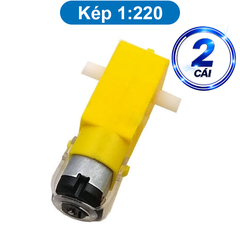 Động cơ giảm tốc chuyên gắn bánh xe DIY, hai màu sắc vàng / xanh