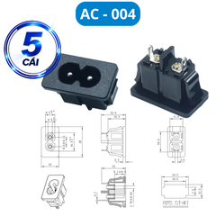 Đầu nối nguồn, jack cắm AC hàn dây chịu tải tốt cho máy móc thiết bị điện