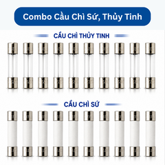 Bộ cầu chì nhiều kích thước và thông số Ampe để sửa chữa, thay thế