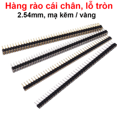 Hàng rào cái chân lỗ tròn 2.54mm cắm đứng