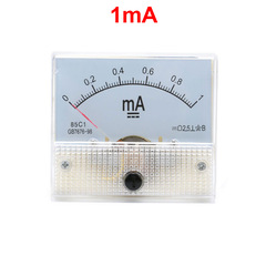 Ampe kế kim hiển thị dòng điện DC 1mA - 20A