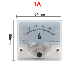 Ampe kế kim hiển thị dòng điện DC 1mA - 20A