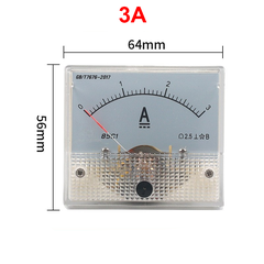 Ampe kế kim hiển thị dòng điện DC 1mA - 20A