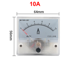 Ampe kế kim hiển thị dòng điện DC 1mA - 20A