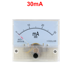 Ampe kế kim hiển thị dòng điện DC 1mA - 20A
