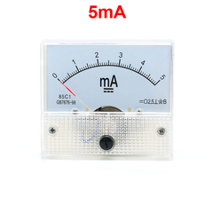 Ampe kế kim hiển thị dòng điện DC 1mA - 20A