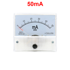 Ampe kế kim hiển thị dòng điện DC 1mA - 20A