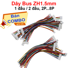 Dây Bus ZH1.5mm 1 dầu cái, 2 đầu cái