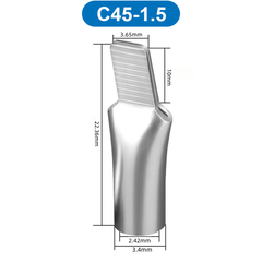 Đầu cos mỏ vịt, đầu cos pin dẹp trần C45 dùng cho CB