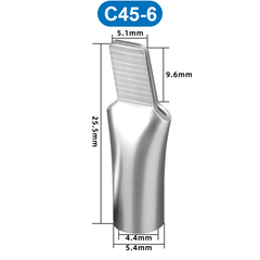 Đầu cos mỏ vịt, đầu cos pin dẹp trần C45 dùng cho CB