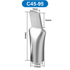 Đầu cos mỏ vịt, đầu cos pin dẹp trần C45 dùng cho CB
