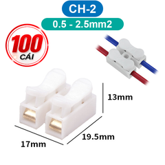 Cút nối, đầu nối nhanh dây điện CH-2/CH-3