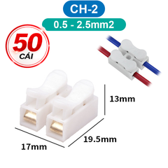 Cút nối, đầu nối nhanh dây điện CH-2/CH-3