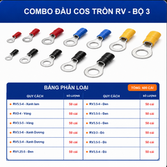 Combo Đầu Cos Tròn RV Nhiều Kích Thước - Chọn Bộ Combo
