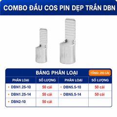 Combo Đầu Cos Dây Điện Nhiều Loại - Chọn Loại Combo