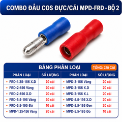 Combo Đầu Cos Đực Cái MPD FRD Nhiều Kích Thước - Chọn Bộ Combo