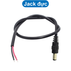 Jack nguồn dc 5.5x2.1 - Đực / Cái 20cm
