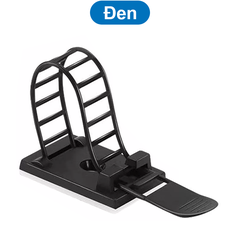 (10 cái) Kẹp rút giữ dây ACT trắng/đen có keo dán 3M 1600T