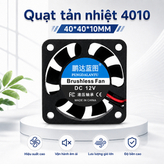 Quạt tản nhiệt 4010 không chổi than 12V