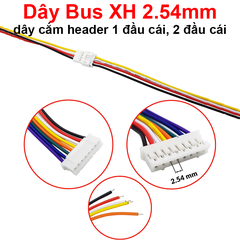 Dây Bus XH 2.54mm, dây cắm header 1 đầu cái, 2 đầu cái