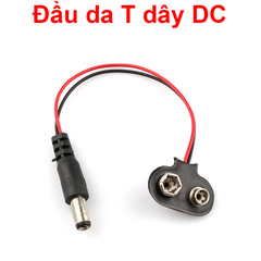 Đế ra dây pin vuông 9V