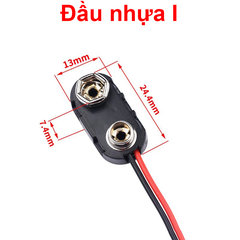 Đế ra dây pin vuông 9V