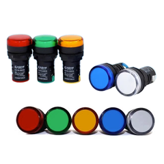 Đèn báo AD16-22DS lỗ khoét 22mm điện áp 12V, 24V, 220VAC, 380VAC