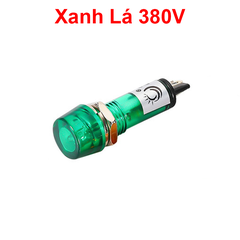 Đèn báo XD10 - 3 lỗ khoét 10mm điện áp 12V, 24V, 220VAC, 380VAC
