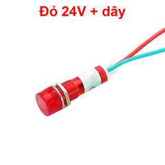 Đèn báo XD10 - 3 lỗ khoét 10mm điện áp 12V, 24V, 220VAC, 380VAC