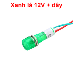 Đèn báo XD10 - 3 lỗ khoét 10mm điện áp 12V, 24V, 220VAC, 380VAC