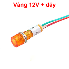 Đèn báo XD10 - 3 lỗ khoét 10mm điện áp 12V, 24V, 220VAC, 380VAC