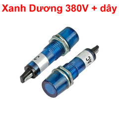 Đèn báo XD10 - 3 lỗ khoét 10mm điện áp 12V, 24V, 220VAC, 380VAC