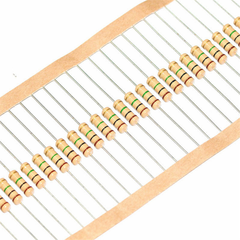 (50 con) Điện trở cắm 1/4W 4 vòng màu ±5% - giá trị 25KR đến 4.7MR