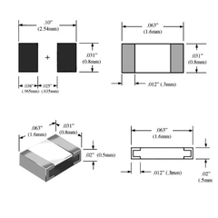 (50 con) điện trở dán 0603 - giá trị 0R đến 120R, ±5%