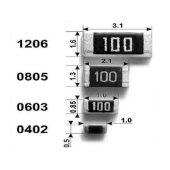 (50 con) điện trở dán 1206 - giá trị 68R đến 12KR, ±1%