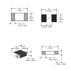 (50 con) điện trở dán 1206 - giá trị 0R đến 56R, ±5%
