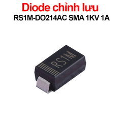 (20 con) Diode chỉnh lưu RS1M - DO214AC SMA 1KV 1A