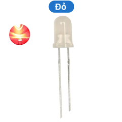 (20 Con) LED 5mm đục (đỏ/trắng/vàng/xanh lá/xanh dương)