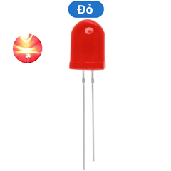 (5 Con) LED 10mm màu (đỏ/vàng/xanh lá/xanh dương)