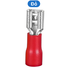 (50 cái) Đầu cos ghim dẹp cái, cos ghim capa bọc nhựa FDD
