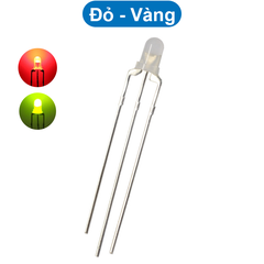 (10 Con) LED 2 màu 3mm đục âm chung
