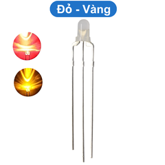 (10 Con) LED 2 màu 3mm đục dương chung
