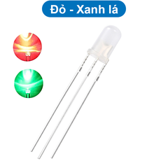 (10 Con) LED 2 màu 5mm đục dương chung