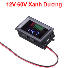 Đồng hồ đo điện áp và hiển thị mức pin 12V/24V/36V/48V/60V/72V